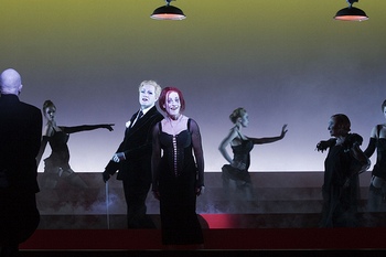 Stefan Kurt and Angela Winkler (photo by Lesley Leslie-Spinks)