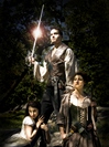 Lucia Brizzi, Adam La Faci and Parker Leventer in Snow White Zombie: Apocalypse (Photo: Brian Hashimoto)