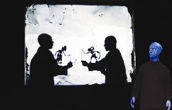 Blue Men Shadow Puppets