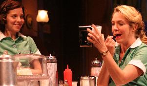 Laura Heisler and Elizabeth Marvel in Bus Stop