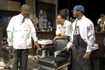 Ed Wheeler as Howard, Peter Jay Fernandez as Andre, Psalmayene 24 as Rudy. Photo by Scott Suchman