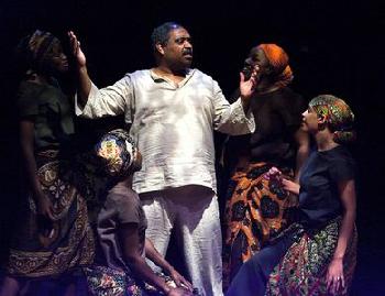Pictured: (center) Felipe Harris, (l-r) Constance Ejuma, Mwangala Changwe, Micha Kemp, and Barbara K. Asare-Bediako.
