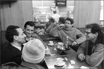 Larry Rivers, Jack Kerouac, David Amram and Allen Ginsberg