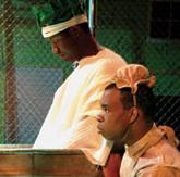 Nathan Hinton and Jonathan Payne star in a Classical Theater of Harlem production of Peter Weiss' Marat/Sade.